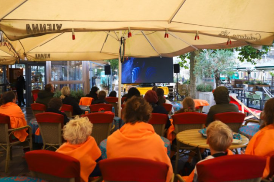 Winkelgebied het Noordeinde als onderdeel van het koninklijk programma